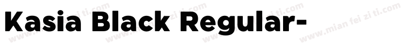 Kasia Black Regular字体转换